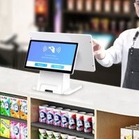 Système de point de vente tout-en-un Android 12 Tablette Caissier tout-en-un blanc pour les commerces de détail et les entreprises commerciales