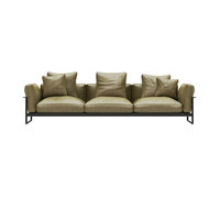 Juego de sofás de cuero blanco genuino de diseño italiano, muebles de sala de estar, sofá cama de 3 plazas, sofás seccionales modernos, salón a la venta