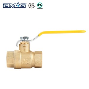 BMAG CSA Sertifikalı 1/4'' - 4'' Dövme Dişli Tüm Boyutlarda Kurşunsuz Pirinç Gaz Su Küresel Vana - Product Image 5