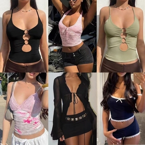 Ropa de Mujer de Segunda Mano al por Mayor, Vestidos y Blusas de Algodón Usados, Ropa Mixta, Envío Aleatorio de Tienda de Segunda Mano - Product Image 2