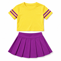 Nouvelle Collection : Ensemble Sportif Fille Personnalisé avec Logo – T-shirt et Jupe Extensibles 4 Directions, Robe de Fitness au Design Unique, Tenue Active