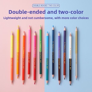 Crayons de couleur 24 couleurs à double extrémité Stock Crayons de coloriage pour enfants Art Drawing Studio Wholesale in English Version - Product Image 4