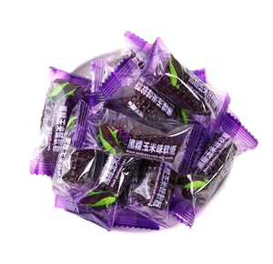 Gummies di frutta all'arancia di mais snack nostalgici caramelle nuziali al gusto di mais glutinoso nero - Product Image 1