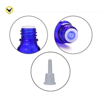 5ml 10ml 15ml 30ml 50ml Klare Blaue Braune Glasflaschen für Ätherische Öle Bernsteinfarbene Flasche mit EURO-Orifizien-Reduzierstück für Augentropfen