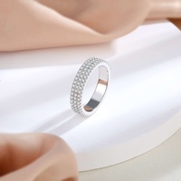Bague de fiançailles pour femme de style hip-hop en argent sterling 925 plaqué rhodium de haute qualité, sertie de zircon, certifiée CMA