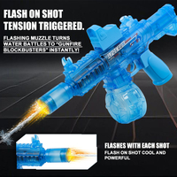 Vente en gros M416 petit pistolet à eau électrique avec jouets lumineux interactifs pistolets à eau à grande vitesse jouets d'extérieur d'été