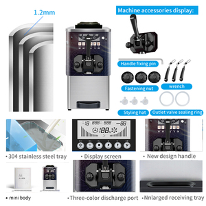 Bán GQ-S8 Máy Làm Kem Thông Minh Dùng Trong Nhà Bằng Thép Không Gỉ Thương Mại Để Bàn Cỡ Nhỏ - Product Image 4