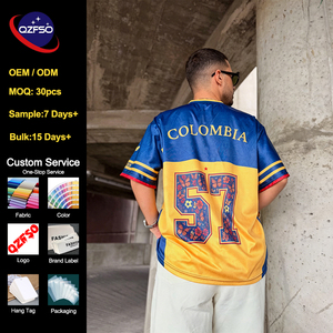 Camiseta Deportiva QZFSO de Fabricante, Estilo Blokecore, Oversize, para Fútbol, Tejido Satinado Premium, Corte Holgado, Personalizable para Equipos - Product Image 1
