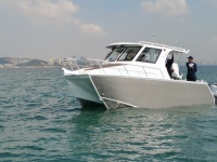 2022 Nouveau design 7.3m x 2.45m multi coque petit catamaran bateau