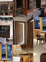 Puerta de Entrada a Medida Estilo Francés Dashan, Retro, de Madera Maciza, Aislante Acústico, Abatible, Plana, Circular, en Forma de Arco, 1 Año de Garantía