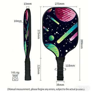 Paleta de Pickleball Hikeon Resistente, Núcleo de Madera de Álamo, Diseño de Panal de Abeja, Superficie Rugosa de Carbono T700, Aprobada por la USAPA, Potente - Product Image 5