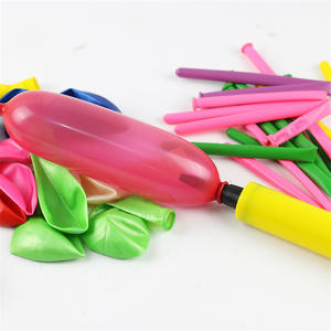 Ballons à tordre avec pompe manuelle - Pompe à double <span class=keywords><strong>action</strong></span> pour sculpter des animaux en ballons, décoration de fête de mariage et d'<span class=keywords><strong>anniversaire</strong></span>, ballons longs - Product Image 6