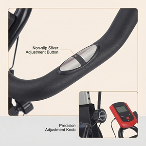 Bicicleta <span class=keywords><strong>de</strong></span> <span class=keywords><strong>Spinning</strong></span> Profesional <span class=keywords><strong>de</strong></span> Acero con Altura Ajustable, Bicicleta Estática Vertical <span class=keywords><strong>para</strong></span> Gimnasio - Product Image 4