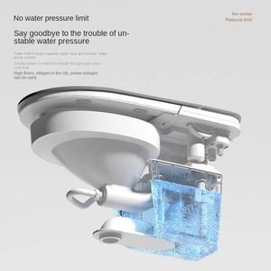 WC intelligent avec couvercle automatique, siège chauffant, fixation au sol, double circuit d'eau chaude, restriction de pression d'eau, drainage en S - Product Image 4