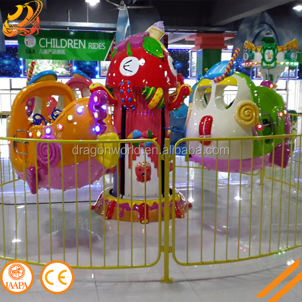 2018 Offre Spéciale parc d'attractions intérieur manèges bonne qualité enfants manèges mini carrousel à vendre