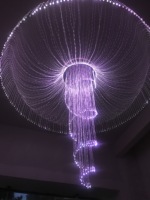Led en cristal de fibre optique éclairage de hall d'hôtel