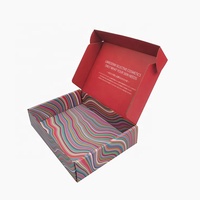Pliable boîte d'expédition en papier ondulé pour enfants vêtements et costumes avec propre logo