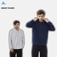 Sweat à capuche de poche décontracté vierge pré-rétréci 330 g/m² Sérigraphie DTG Pull à broderie feuilletée avec 8 couleurs en stock