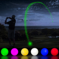 Balles de golf de haute qualité en Surlyn, deux pièces, dureté 70-75, lumineuses, pour la pratique en extérieur et l'entraînement nocturne
