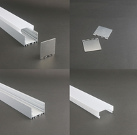 Profilé en aluminium extensible personnalisé LS-111 lumière LED 50x48.2mm série 6000 Fabricant de profilés en aluminium pour décorations