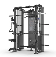 Rack de musculation multifonctionnel professionnel, machine Smith à charges réglables, équipement de gym en acier inoxydable EMFitness