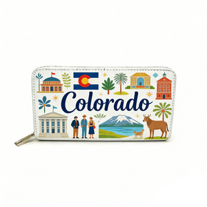 Portefeuille Souvenir Touristique en Cuir Personnalisé Style Colorado Columbus Îles <span class=keywords><strong>Comores</strong></span> Conakry - Product Image 2