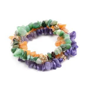 Natural Stone Beads Color Transparent DIY Irregular Crystal Gravel Hand String Handmade Jewelry Bracelet For Women