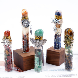 Nouvelle arrivée méditation guérison avantages matériau mixte <span class=keywords><strong>cristal</strong></span> gravier <span class=keywords><strong>pierre</strong></span> dérive bouteille pour cadeau d'Halloween - Product Image 3