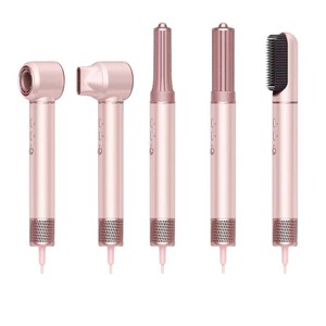High Speed Bladeless 5 In 1 Automatic Curling Iron With Ionic Hair Dryer And Hot Air Comb For Multiple Hair Types - Product Image 1