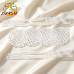 Feuille de toile plastique prédécoupée <span class=keywords><strong>pour</strong></span> sac au <span class=keywords><strong>crochet</strong></span> rond DIY motif tournesol 17 cm – Fournitures <span class=keywords><strong>pour</strong></span> la fabrication de sacs à main - Product Image 3