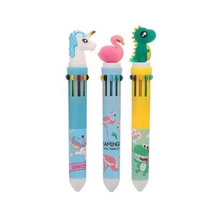 Stylo gel en plastique mignon kawaii pour garçons et filles, tête en caoutchouc souple, couleur personnalisée, stylo promotionnel, boîte en PVC, papeterie pour enfants - Product Image 6