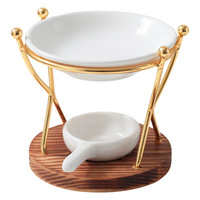 Réchaud d'aromathérapie en fer à bois double danse Lampe à huile essentielle Chauffe-bougie pour le commerce extérieur Amazon Ventes transfrontalières
