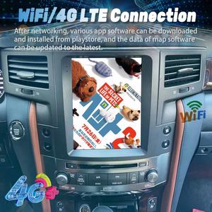 Reproductor de DVD para Auto Android 13 de 10.4 Pulgadas y 128 GB con Navegación GPS, Pantalla Táctil Vertical Universal para Lexus LX570 LX 570 2007-2015 - Product Image 6