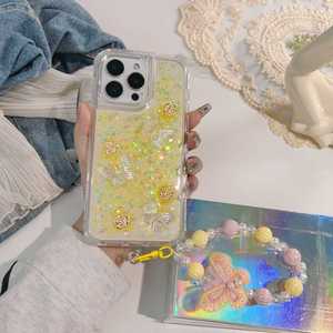 Coques de téléphone 3-en-1 à paillettes florales en gros pour <span class=keywords><strong>iPhone</strong></span> 16 Pro 15 14 Pro Max <span class=keywords><strong>13</strong></span> 12 11 avec lanière, étuis 360 Fundas De Celular - Product Image 2