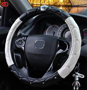 Accesorios para coche avto accesorio 2024 diamantes de imitación Universal Glitter Bling cubierta del <span class=keywords><strong>volante</strong></span> para Accesorios Para Auto - Product Image 3