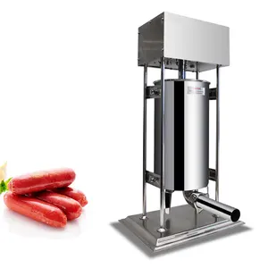 Automático Horizontal Aço Inoxidável Carne Processamento Venda Quente Preço Baixo Linguiça Elétrica Máquina De Enchimento De Salsicha Stuffer