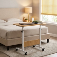 Table de lit modulaire en métal simple et moderne, pliable et réglable, pour l'étude, le bureau ou l'utilisation en villa