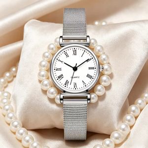 Montre - Élégante et tendance pour femmes, au style rétro américain-européen. Idéal pour les jeunes femmes. Design simple. - Product Image 2