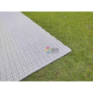 Rollo de suelo antideslizante de plástico Alquiler temporal Piso de tienda de campaña blanco para protección de césped para eventos de conciertos al aire libre - Product Image 6