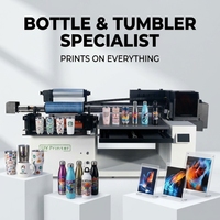 Impresora Híbrida UV DTF Versátil 6090, Impresora Plana UV A1 con Sistema Integrado de Rollo a Rollo para Etiquetas de Cristal y Carcasas de Teléfono