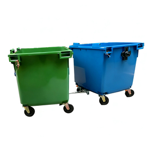 Wheelie Bin Met Heftruckbasis 660l Zware Ijzeren Stand Mobiele Vuilcontainer Voor Gemeentelijk Gebruik Bedrijfsafval Inzameling - Product Image 3