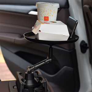 2022 Hochwertige verstellbare drehbare Auto Esstisch Tablett Food Cup Holder Telefon halterung Mobile/ Tablet/Handy Box enthalten - Product Image 6