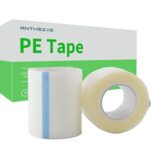 Anthrive Wholesale Medical Easy Tear Waterproof Silicone Micropore Adhesive Transparent Surgical Pe Tape With Plastic Tin