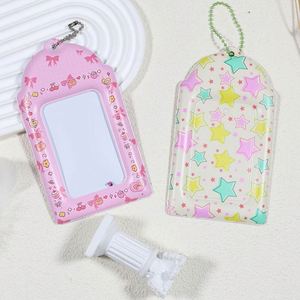 Porte-clés personnalisé en PVC transparent avec porte-cartes photo étoile de dessin animé, taille et couleur sur mesure - Product Image 6