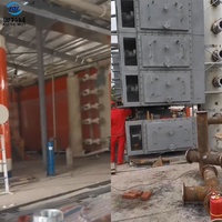 Usine de pyrolyse de pneus usagés pour la production d'huile combustible à partir de déchets plastiques domestiques, pneus usagés et boues de fond de réservoir, avec approvisionnement direct