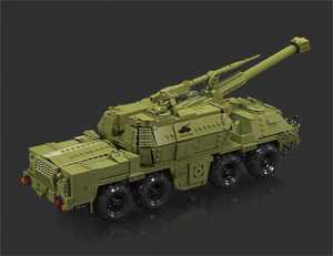 Modello re 20031 nuova serie militare Dana semovente telecomando bottiglia modello ragazzo regalo blocchi di costruzione set - Product Image 4