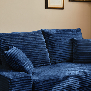 Sofá Cama Convertible de Tela con Almohadas, Sofá Cama Plegable Moderno para Espacios Pequeños, Apartamentos, Villas y Salas de Estar - Product Image 4