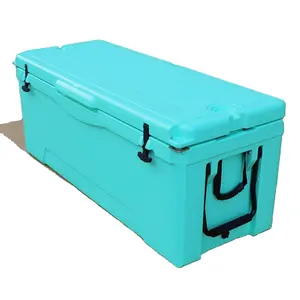 Personalizza una grande scatola di raffreddamento rotomolding portatile portatile da campeggio per pesci da campeggio di grandi dimensioni