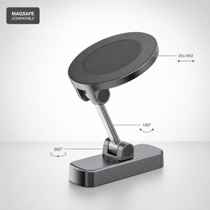 Supporto per telefono da golf con ventosa, magneti potenti N52, rotazione a 360°, braccio pieghevole, compatibile con EZGO Club Car, universale per scrivania - Product Image 2