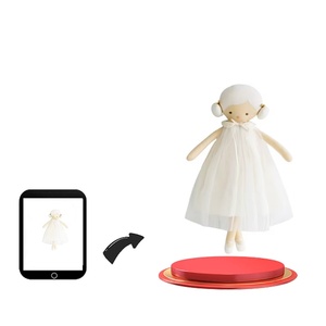 Custom White Dress DIY Princess Doll Soft Cotton Plush Stuffed Animal <strong>Toy</strong> Cute Ballet <strong>Dancer</strong> for Children Mesh Lining - Product Image 1